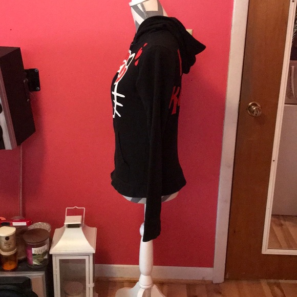 Hello Kitty Sanrio Black Hoodie Size Small - Picture 5 of 8